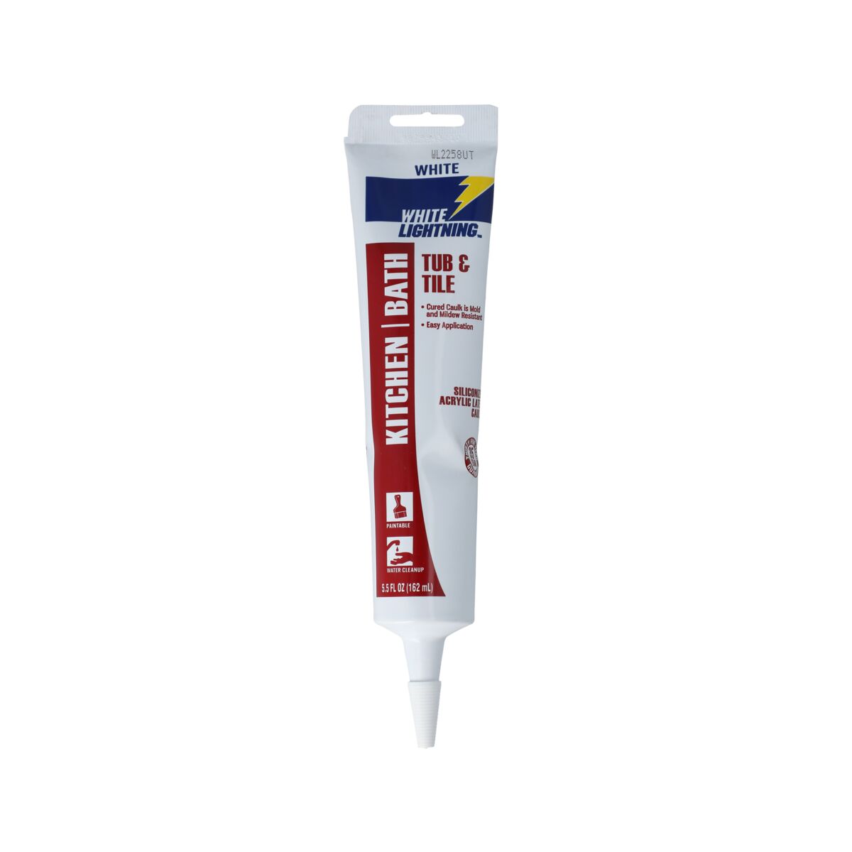 White Lightning Silicone Fortified Latex Caulk Sealant White 162ml